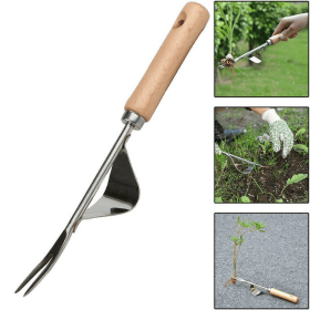 1Pc Manual Garden Weeder Cleaning Lawn Sturdy Digging Puller Hand Weeding Trimming Removal Grass Tool Transplant Accessories