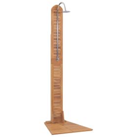 Garden Shower Solid Teak 27.6"x29.5"x80.3"