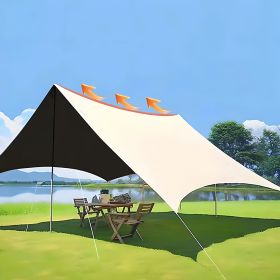 UV Protection Shade Canopy, Weather Resistant Sand Beach Tent, Camping Sun Shelter, Portable Outdoor Canopy Tent, Windproof Pop Up Shelter