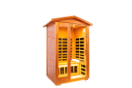 Two person Far infrared Khaya wood outdoor sauna room