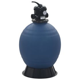 Pool Sand Filter with 6 Position Valve Blue 2.2"