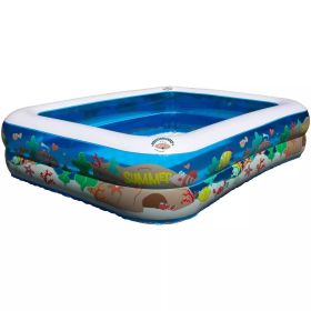 53" x 16" Inflatable Kiddie Swimming Pool for Big Fun Summer School