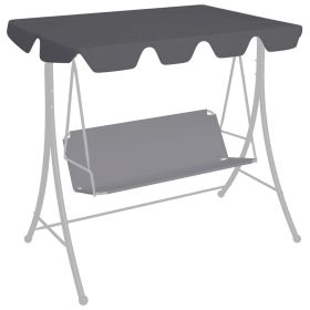 Replacement Canopy for Garden Swing Anthracite 74"/66.1"x57.1"/43.3"