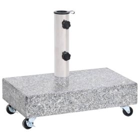 Umbrella Base Light Gray 17.7"x9.8"x3.3" Granite