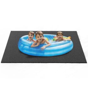 VEVOR 80 x 80 Inch Hot Tub Mat, Extra Large Inflatable Hot Tub Pad, Waterproof Slip-Proof Backing