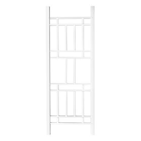 Garden Trellis 28"W x 75"H for Climbing Plants, Vinyl Trellis Indoor Outdoor Plant Support for Vines, Flowers, Vegetables, White