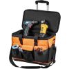 VEVOR Tool Bag 20-inch 17 Pockets Rolling Tool Bag with Two 2.56in Wheels, Oxford Fabric Material with Telescoping Handle