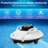 Cordless Robotic Pool Vacuum Cleaner With Self-Parking Auto-Reserve 23¬∞ Climbing 120Mins Runtime Auto Pool Cleaning Robot For Above Ground Pool Under