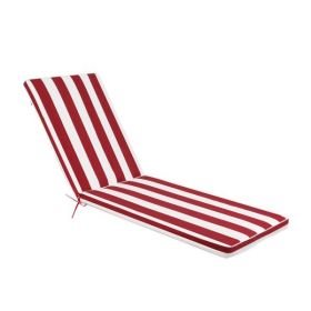 Outdoor Lounge Chair Cushion Replacement Patio Funiture Seat Cushion Chaise Lounge Cushion(Red/White Striped) [Sale to Temu is Banned.Weekend can not