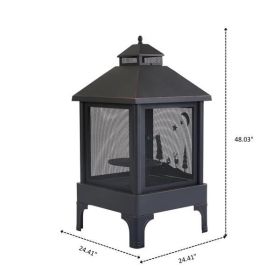 Garden Metal Outdoor heating furnace for backyard fir pit