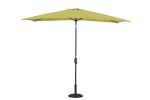 Rectangular Patio Umbrella 6.5 ft. x 10 ft. with Tilt, Crank and 6 Sturdy Ribs for Deck, Lawn, Pool in LIME GREEN