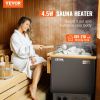 Sauna Heater, 4.5KW 220V Electric Sauna Stove, Steam Bath Sauna Heater with Built-In Controls