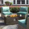 Concrete Propane/Natural Gas Fire Pit Table (Dark )