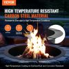 VEVOR Fire Pit Ring Round 40 Inch Outer Steel Liner DIY Campfire Ring Firepit