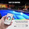 VEVOR 120V AC LED Pool Light, 10 Inch 40W, RGBW Color Changing Inground Swimming Pool Spa Light Underwater, with 50 FT Cord Remote Control