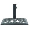 Umbrella Base Green 26.5 lbs 19.3" Cast Iron