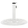 Umbrella Base White 17.3"x17.3"x12.2" Cast Iron