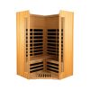 Two person hemlock indoor far infrared sauna room