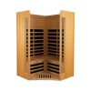 Two person hemlock indoor far infrared sauna room