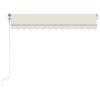 Automatic Retractable Awning 118.1"x98.4" Cream