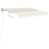 Automatic Retractable Awning 118.1"x98.4" Cream