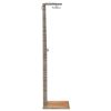 Outdoor Shower Gray 19.7"x21.7"x88.2" Poly Rattan and Acacia Wood