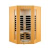 Two person hemlock indoor far infrared sauna room