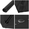 14' DOUBLE SIDED UMBRELLA/Black