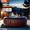 VEVOR 74 x 72 Inch Hot Tub Mat, Extra Large Inflatable Hot Tub Pad, Waterproof Slip-Proof Backing