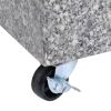 Umbrella Base Light Gray 17.7"x9.8"x3.3" Granite