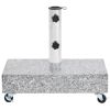 Umbrella Base Light Gray 17.7"x9.8"x3.3" Granite