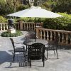 7.5FT Patio Umbrella Outdoor Table Market Umbrella with Push Button Tilt & Crank - Beige