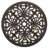 23.6inch Phoenix Table Round Garden Cast Aluminum Table Bronze