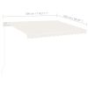 Freestanding Automatic Awning 118.1"x98.4" Cream