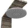 Outdoor Shower Gray 19.7"x21.7"x88.2" Poly Rattan and Acacia Wood