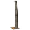 Outdoor Shower Gray 21.7"x23.6"x88.2" Poly Rattan and Acacia Wood