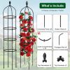 2 Packs Garden Obelisk Trellis 5.9FT Plants Tower for Climbing Plants Flower Vegetable Vine