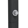 Outdoor Shower Black 19.7"x21.7"x88.2" Poly Rattan and Acacia Wood