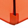 Outsunny 9FT 3 Tiers Patio Umbrella Outdoor Market Umbrella with Crank, Push Button Tilt for Deck, Backyard and Lawn, Orange