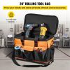 VEVOR Tool Bag 20-inch 17 Pockets Rolling Tool Bag with Two 2.56in Wheels, Oxford Fabric Material with Telescoping Handle