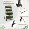 4-Tier Vertical Raised Garden Bed with 4 Containers and Drainage Holes