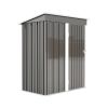 Patio, Lawn & Garden,5*3FT Outdoor Storage Shed ,Tool Shed with Sloping Roof and Lockable Door,Metal Shed for Backyard Garden Patio Lawn, Grey