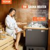 9KW Sauna Heater, Steam Bath Sauna Heater with Built-In Controls, Electric Sauna Stove, 3h Timer and Adjustable Temp for Max. 317-459 Cubic Feet