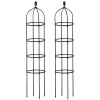 2 Packs Garden Obelisk Trellis 5.9FT Plants Tower for Climbing Plants Flower Vegetable Vine