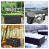 210D Waterproof Outdoor Furniture Cover Windproof Dustproof Patio Furniture Protector Oxford Cloth Garden 83.85x51.96x29.13 inch