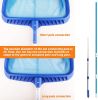 Pool Skimmer Net, Heavy-Duty Leaf Rake for Cleaning Swimming Pool and Pond