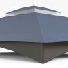 Outsunny 10' x 12' Gazebo Canopy Replacement, 2-Tier Outdoor Gazebo Cover Top Roof with Drainage Holes, (TOP ONLY), Dark Blue