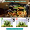 Hang On Aquarium Filter 3W 66GPH Adjustable Waterfall Water Flow Quiet Fish Tank With Biochemical Filter For 2-8 Gallons Small Fish Tank