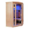 Hemlock pentagonal indoor far infrared sauna room