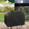 Grill Cover for Outdoor Grill BBQ Grill Cover 58*24*46 inch BBQ Covers Waterproof Heavy Duty Gas Grill Covers for Outside (Black)